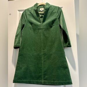 Tuckernuck Forest Green Corduroy dress